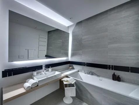 Bathroom in modern style Foto stock