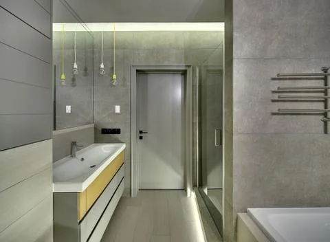 Bathroom in modern style Foto stock
