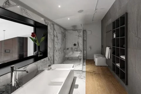 Bathroom in modern style Foto stock