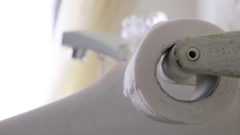 Bathroom Paper Towel Panning Stock Footage 101768294