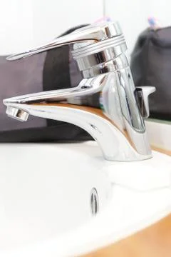 In the bathroom Stock Photos