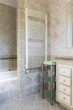 Bathroom radiator Stock Photos