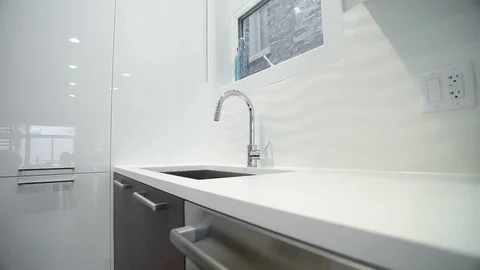 Bathroom range master bedroom. Modern bathroom in a new house Stock Footage 101861388