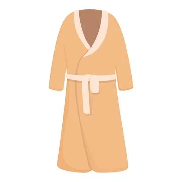 Bathroom robe icon cartoon vector. Fabric cloth Stock Illustration