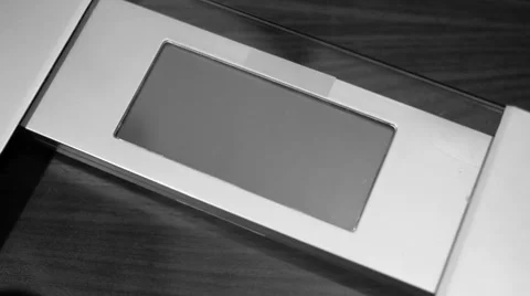 Bathroom scale Stock Footage 1078880