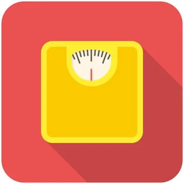 Bathroom scale icon Stock Illustration