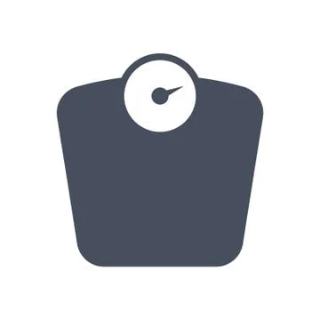 Bathroom scale icon Stock Illustration
