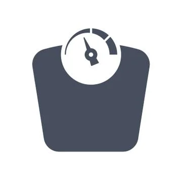 Bathroom scale icon Stock Illustration