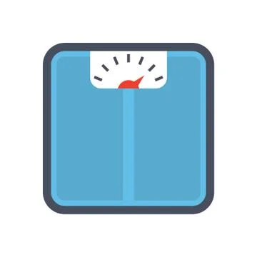 Bathroom scale icon Stock Illustration