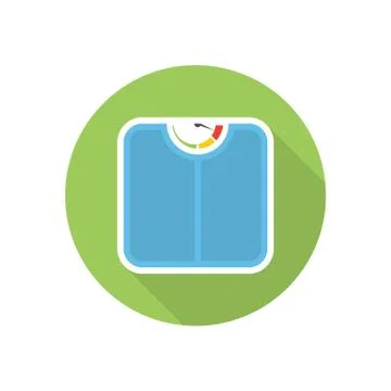 Bathroom scale icon Stock Illustration