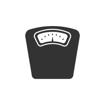 Bathroom scale icon on a white background Stock Illustration