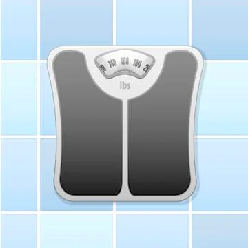 Bathroom scale Stock Illustration
