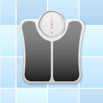 Bathroom scale Stock Illustration