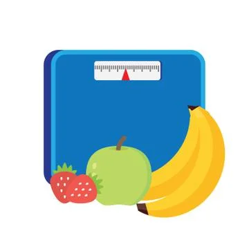 Bathroom scale isolate over white background Illustrazione stock