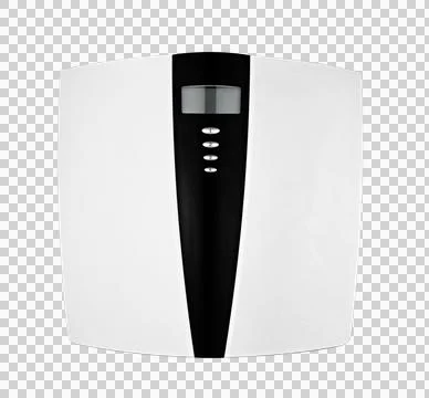 Bathroom scale isolated on white Stock Photos