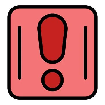 Bathroom scale showing error message with exclamation point Stock Illustration