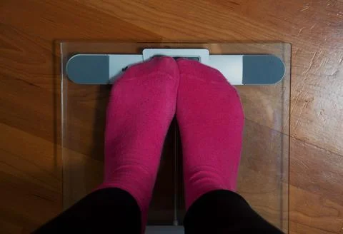 Bathroom scales Stock Photos