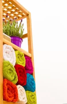 Bathroom shelves Stock Photos