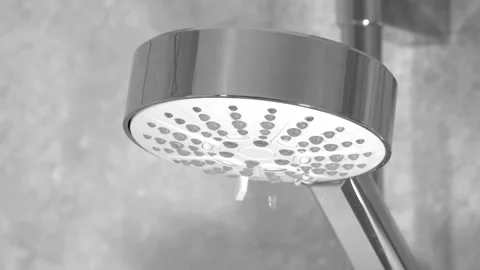 Bathroom shower being powered off. Stock Footage 221276085