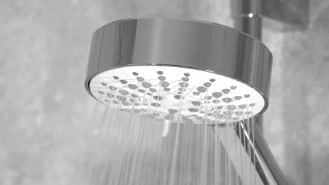 Bathroom shower being powered on. Stock-Footage 221276327
