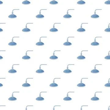 Bathroom shower head fixture seamless background pattern Stock Illustration