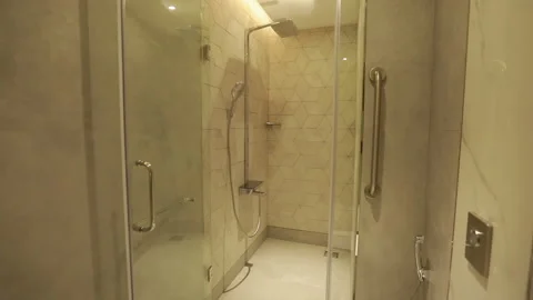 Bathroom Shower Interior Video stock 148428637