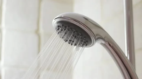 Bathroom shower turning on Vidéo 11861717