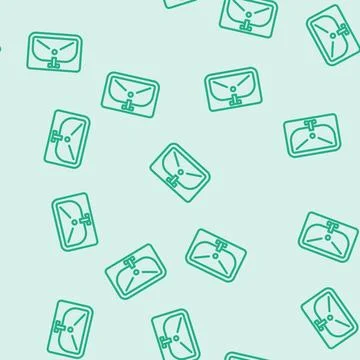 Bathroom sink line vector seamless pattern Stock Illustration