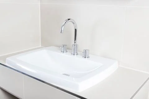 Bathroom sink Stock Photos