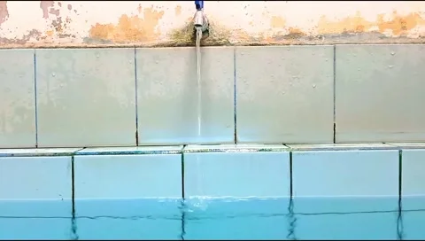 Bathroom tap water Stock Footage 265949813