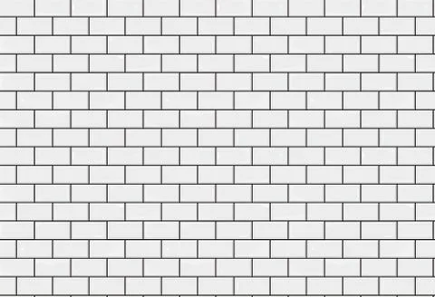 Bathroom tiles texture seamless background. White tile illustration. Brick Stock Illustration