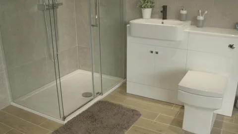 Bathroom tilt Stock Footage 260356991