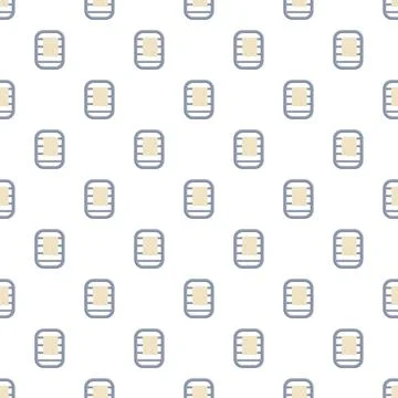 Bathroom towel heater drying textile seamless pattern Illustrazione stock