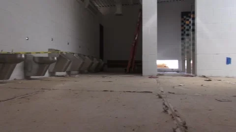Bathroom Under Construction Stock Footage 40220898