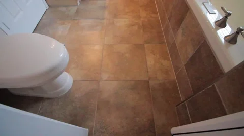 Bathroom view upwards pan Stock Footage 60266575