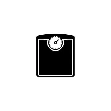 Bathroom weight scale icon Stock Illustration