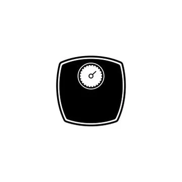 Bathroom weight scale icon Stock Illustration