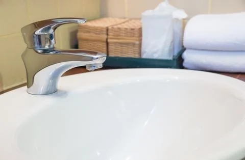 Bathroon faucet Stock Photos
