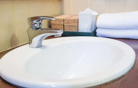 Bathroon faucet Stock Photos