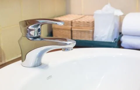 Bathroon faucet Stock Photos
