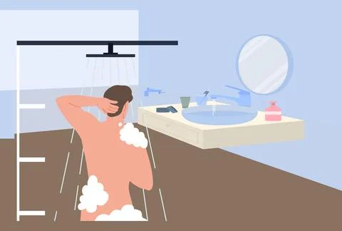 Bathrope Concept Illustration Illustrazione stock