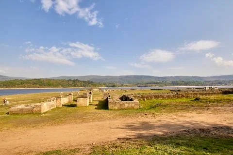 Baths of Bande. 库存照片