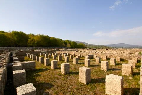 Baths of Bande. 库存照片