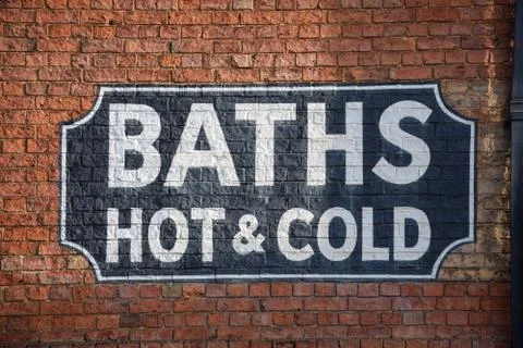 Baths sign Stock Photos
