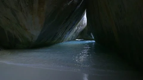 The Baths on Virgin Gorda Stock Footage 21231751