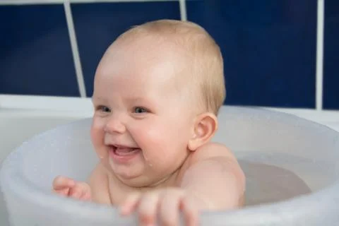 Bathtime happiness Stock Photos