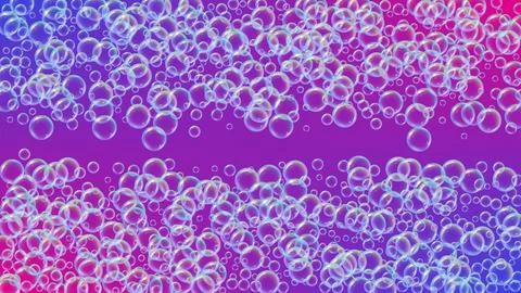 Bathtub foam. Detergent soap bubble and suds for bath. Shampoo. Stock Illustration