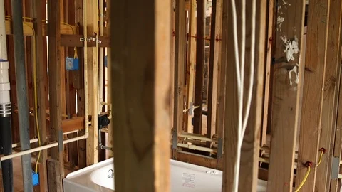 Bathtub in frame Video stock 89287458