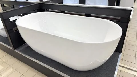 Bathtub in a hardware store Stock Photos
