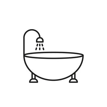 Bathtub icon vector design templates simple and modern Stock Illustration